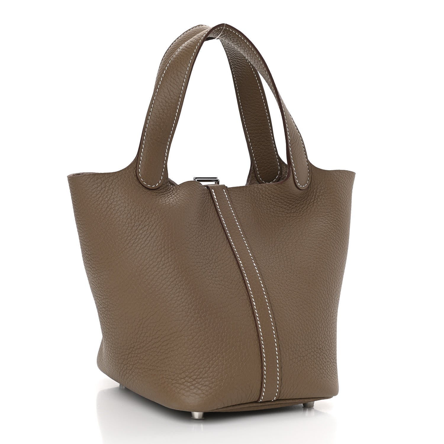 Hermes Taurillon Clemence Picotin Lock 18 PM Etoupe 3 of 11