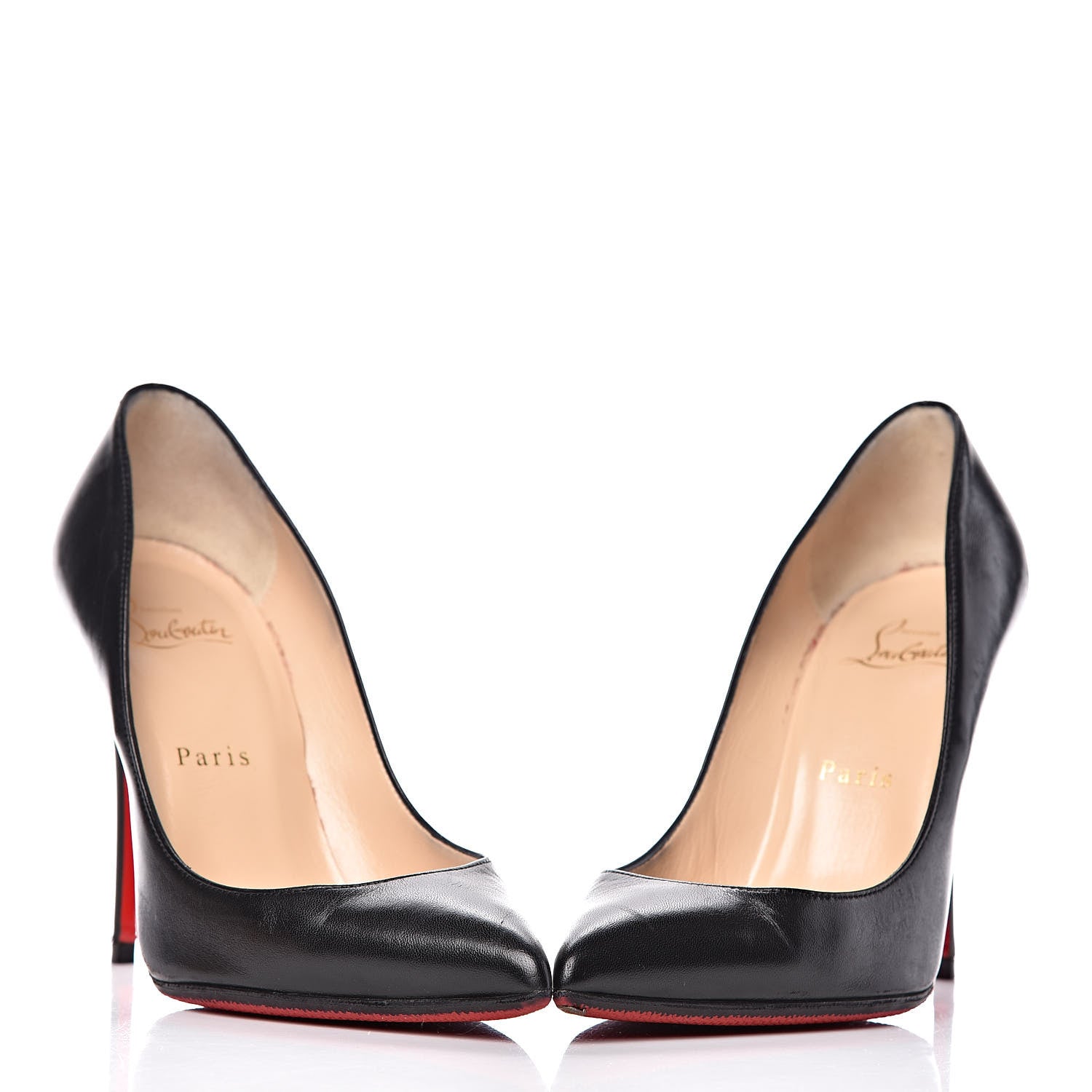 Christian Louboutin Shiny Nappa Pigalle Follies 100 Pumps 36.5 Black 6 of 17