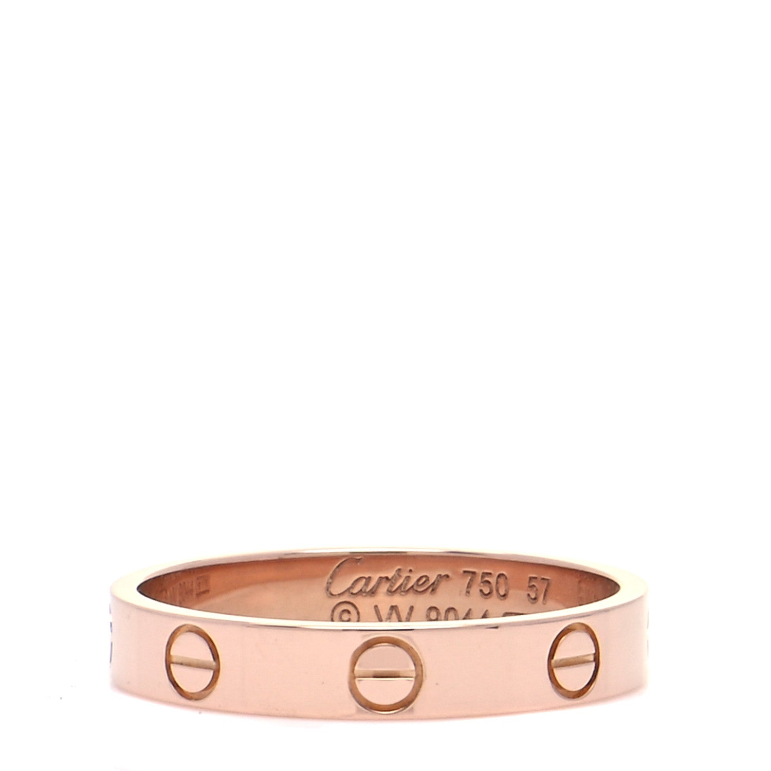 Cartier 18K Pink Gold 3.5mm LOVE Wedding Band Ring 57 8 1 of 13