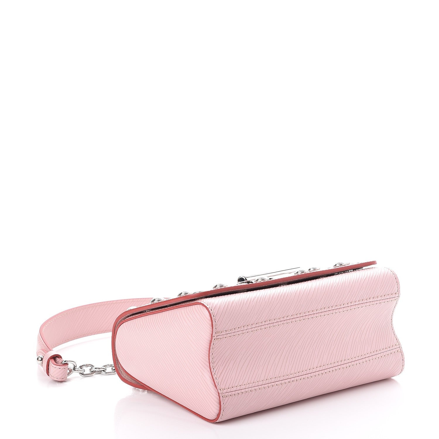 Louis Vuitton Epi Studded Twist Shoulder Bag PM Rose Ballerine 4 of 8