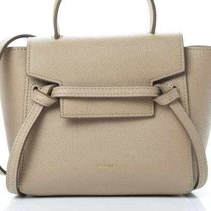 Celine Grained Calfskin Pico Belt Bag Light Taupe 9 of 13