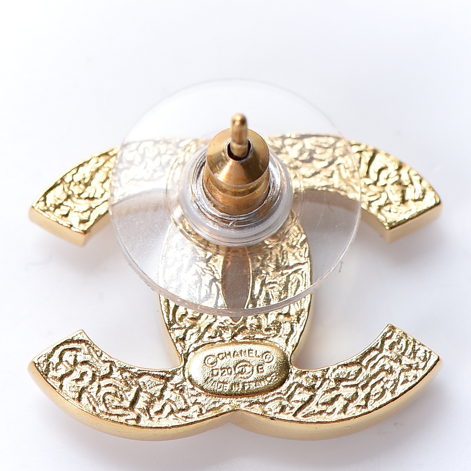 Chanel Pearl CC Earrings Gold 4 of 5