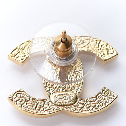 Chanel Pearl CC Earrings Gold 4 of 5