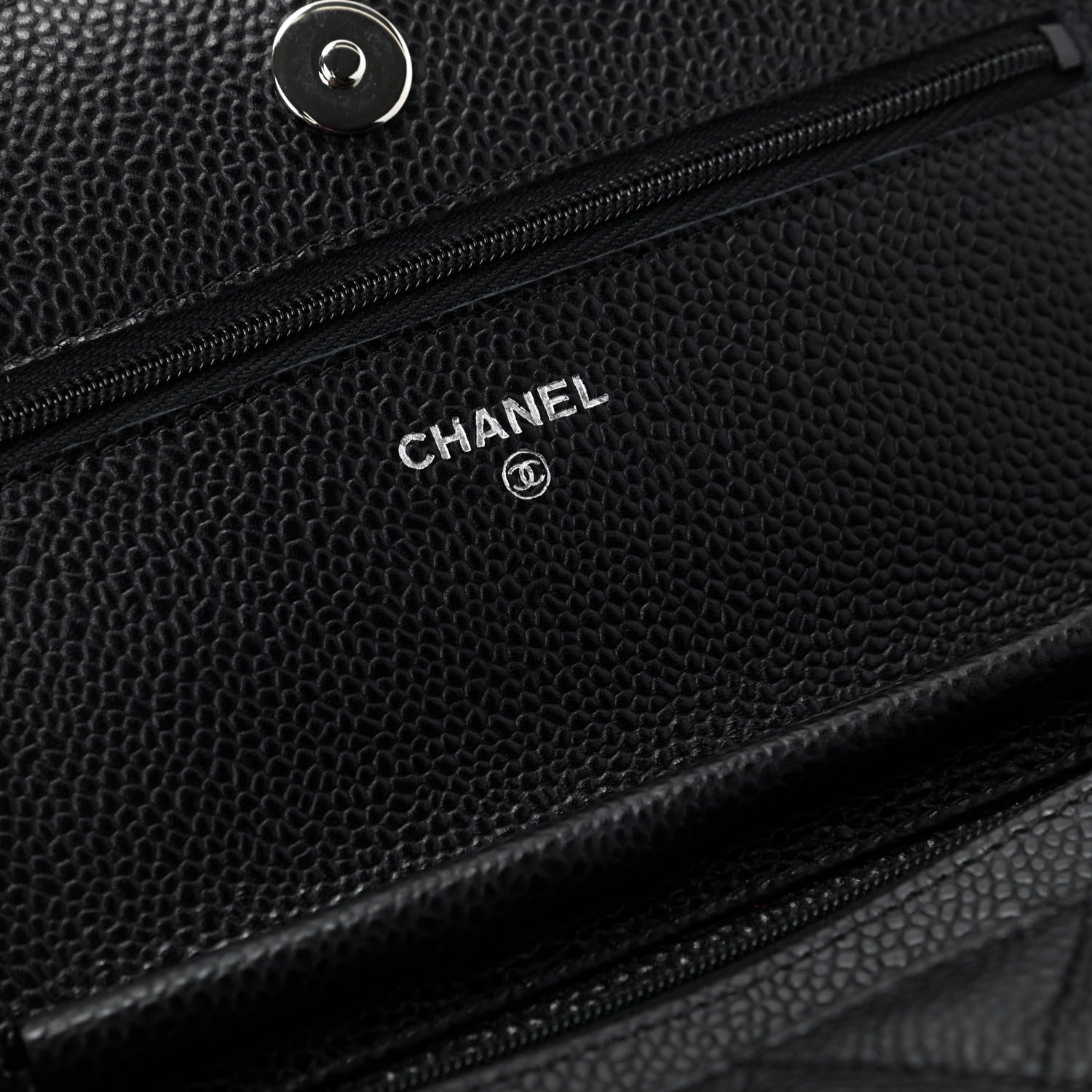 Chanel Caviar Quilted Wallet On Chain WOC Black 8 of 10