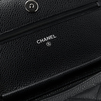 Chanel Caviar Quilted Wallet On Chain WOC Black 8 of 10
