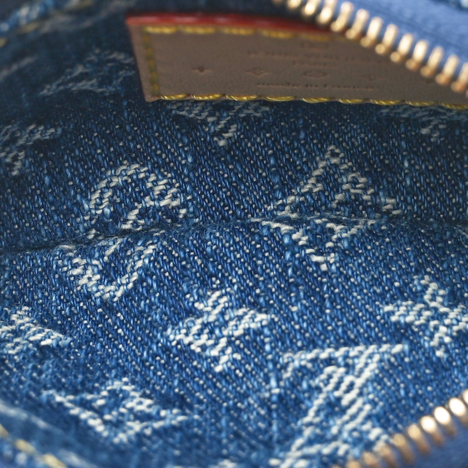 Louis Vuitton Monogram Denim Key Pouch Denim Blue 5 of 8