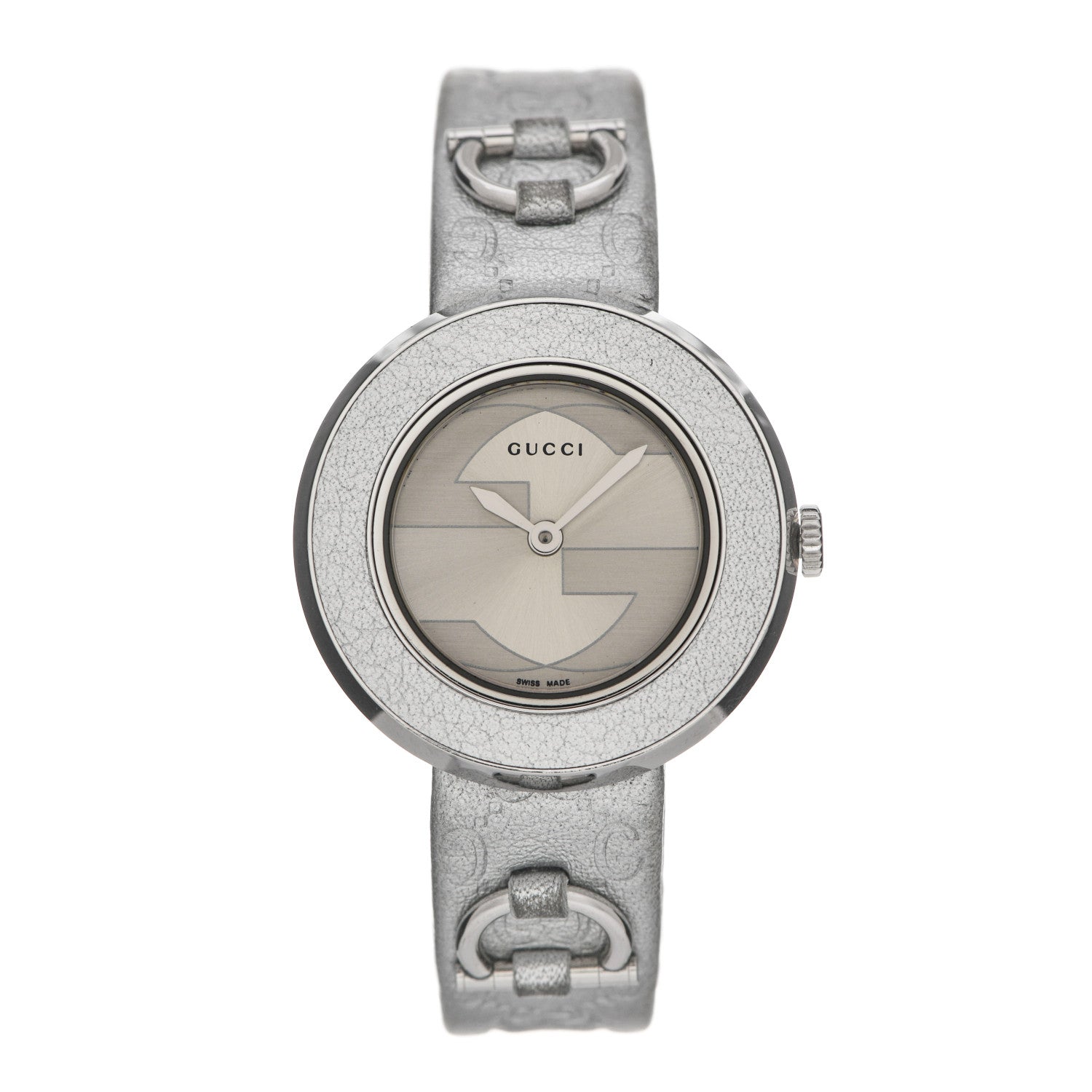 Gucci Stainless Steel Calfskin 27mm U-Play Quartz Watch 1 of 8