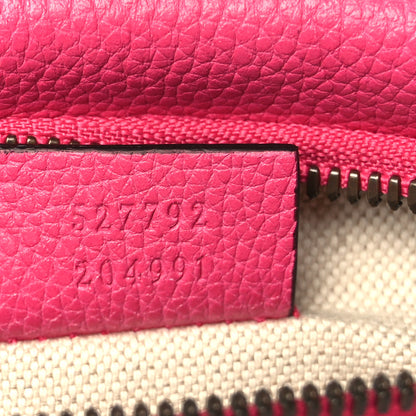 Gucci Grained Calfskin Small Logo Belt Bag Box Pink Green 7 of 9