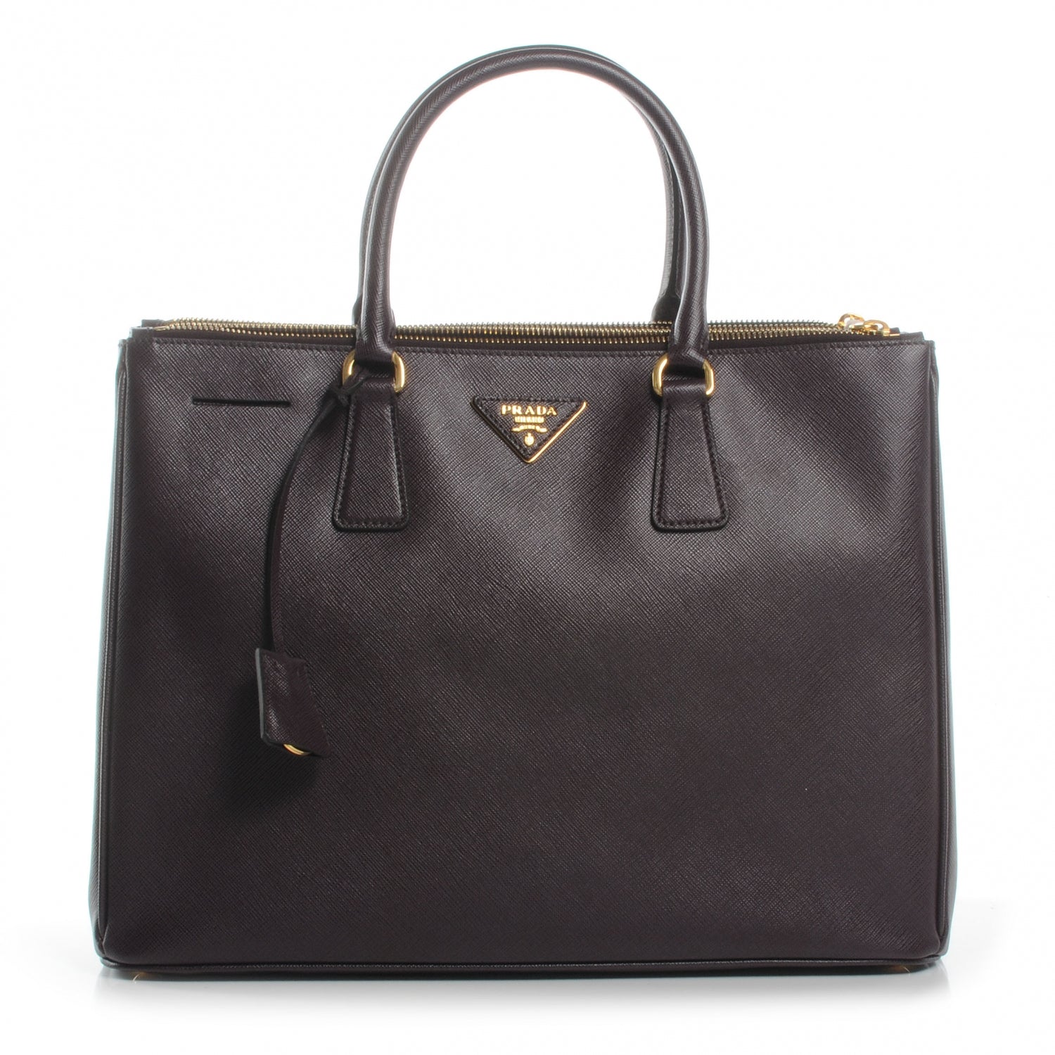 Prada Saffiano Lux Tote Bordeaux 1 of 8