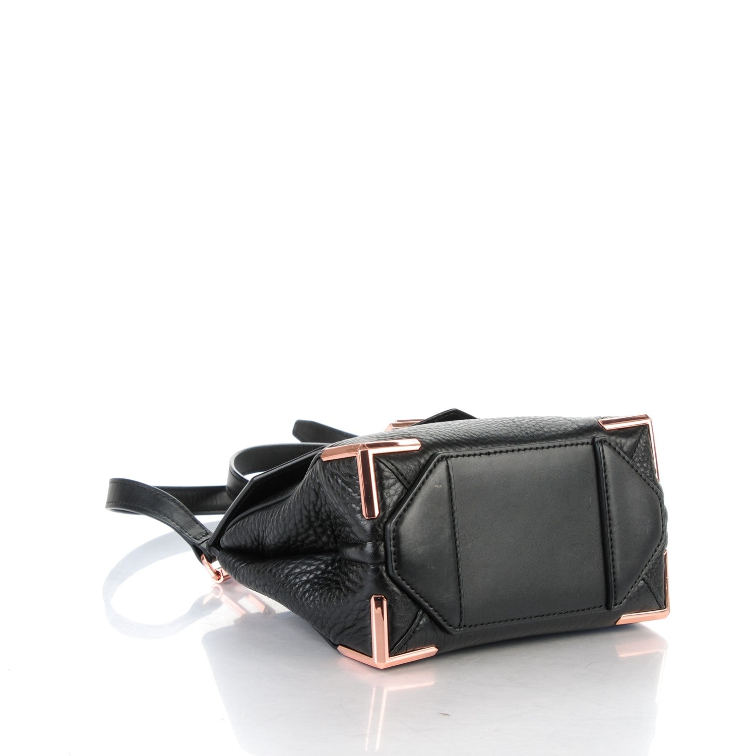 Alexander Wang Calfskin Small Marion Soft Black Rose Gold Hardware 4 of 6