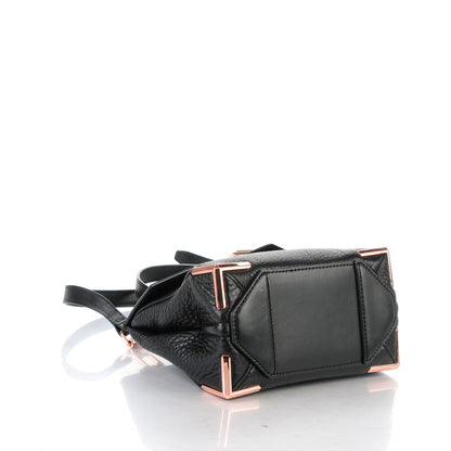 Alexander Wang Calfskin Small Marion Soft Black Rose Gold Hardware 4 of 6