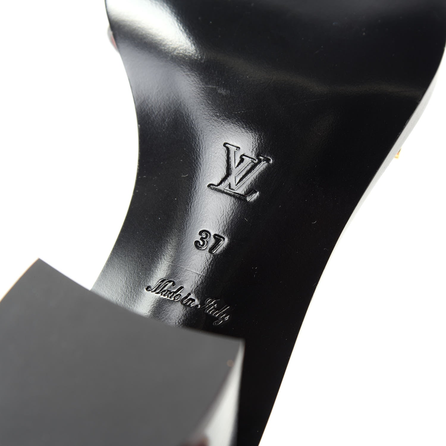 Louis Vuitton Calfskin Monogram Passenger Sandals 37 Black 9 of 10