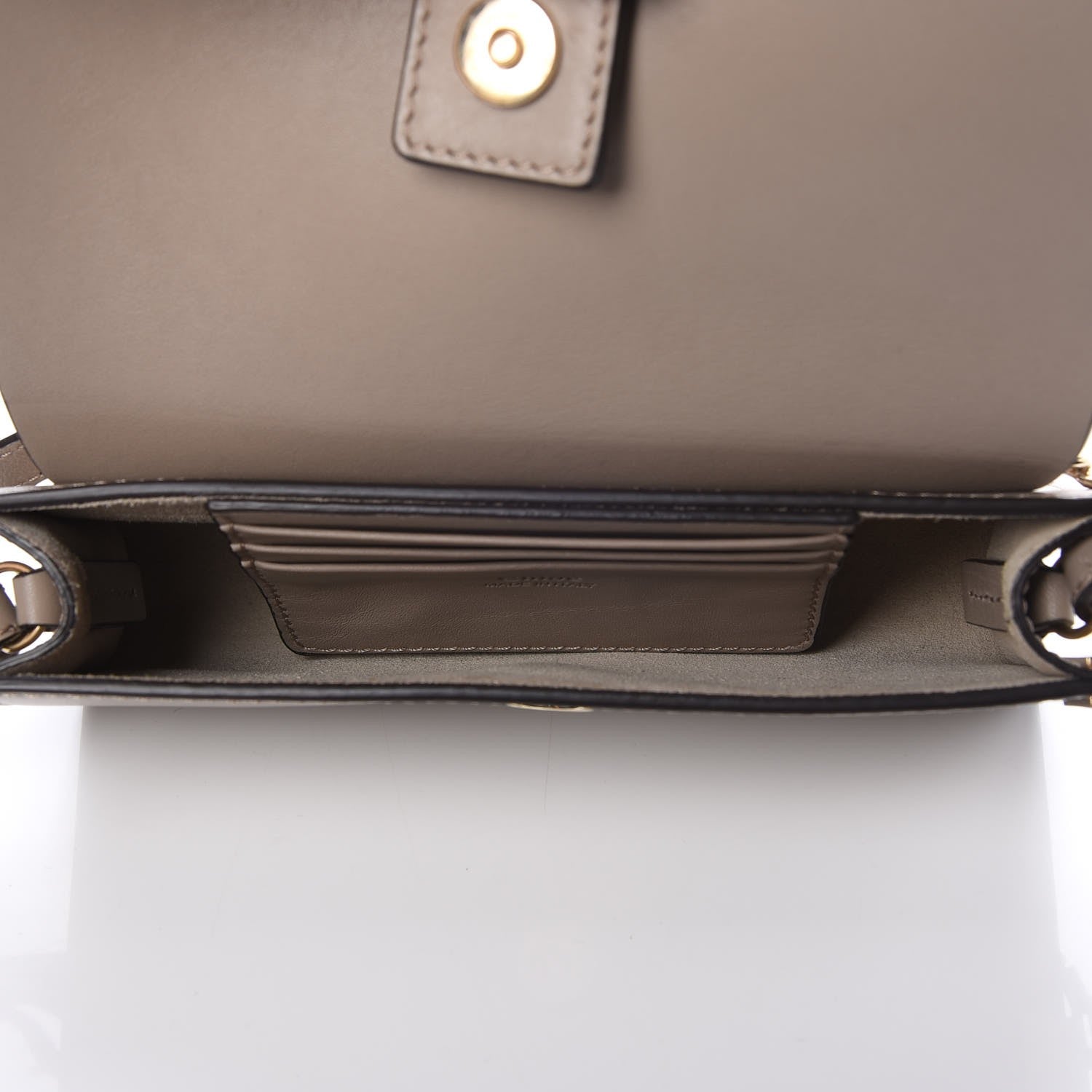 Chloe Suede Calfskin Mini Faye Shoulder Bag Motty Grey 5 of 7