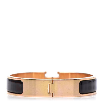 Hermes Enamel Narrow Clic Clac H Bracelet PM Black 3 of 5