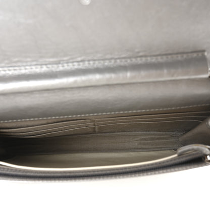 Chanel Metallic Aged Calfskin Quilted Wallet on Chain WOC Silver 5 of 12