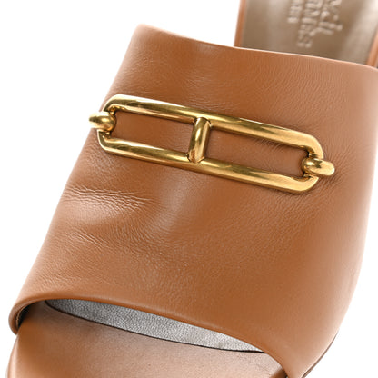 Hermes Calfskin Camilla Mules 38 Beige Dore 10 of 10