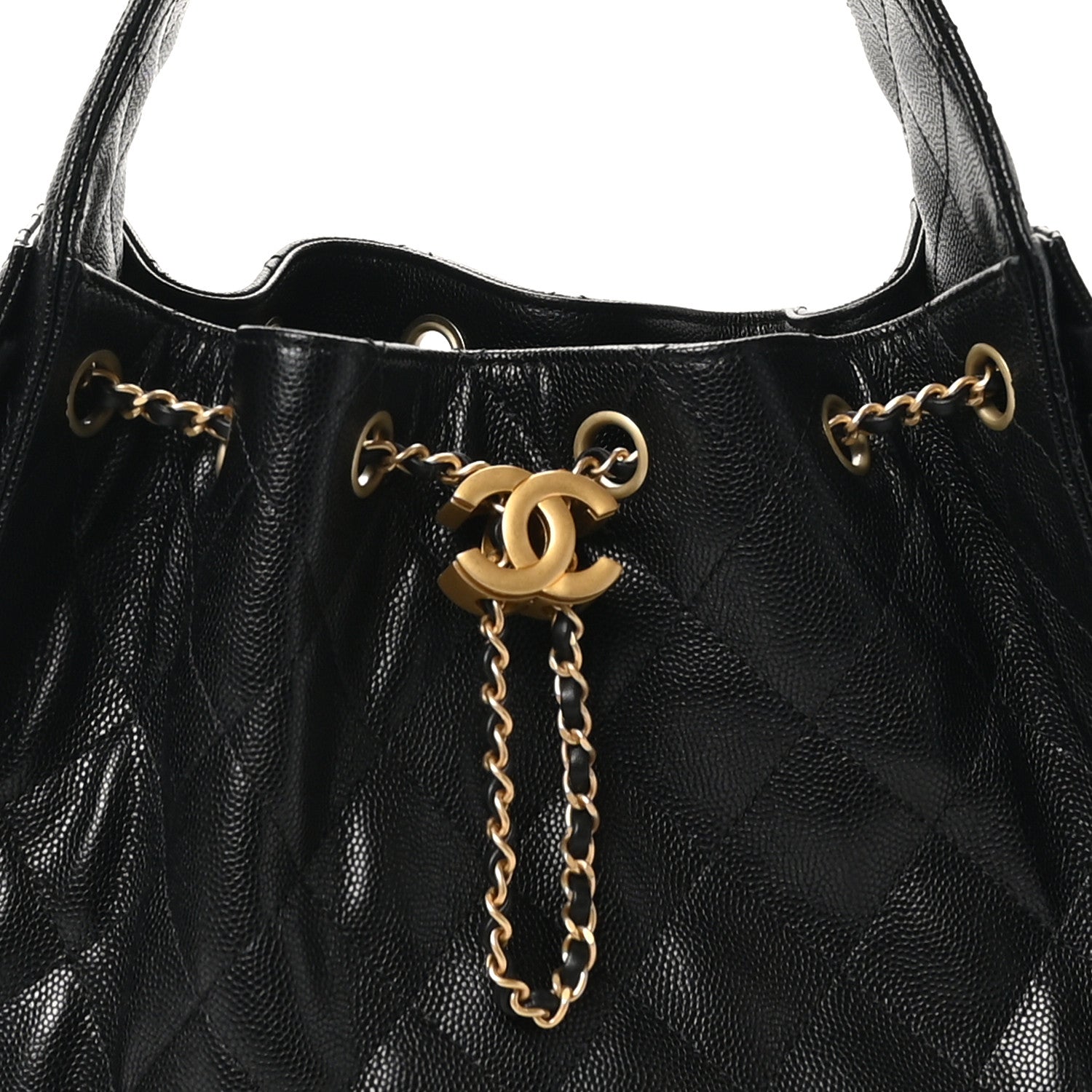 Chanel Caviar Quilted Small Chanel 25 Handbag Black 8 of 11