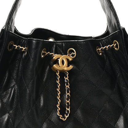 Chanel Caviar Quilted Small Chanel 25 Handbag Black 8 of 11