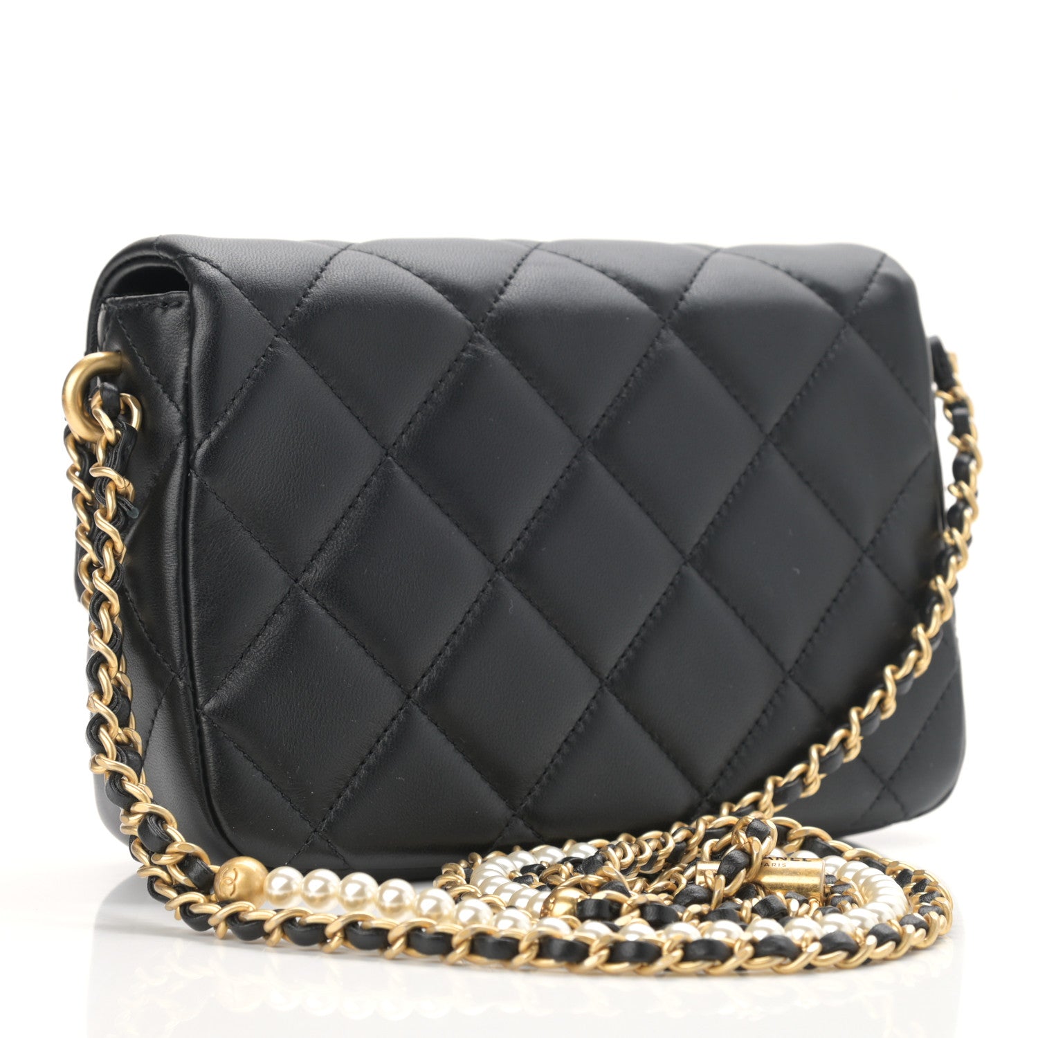 Chanel Lambskin Quilted Mini My Perfect Flap Black 3 of 12
