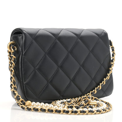 Chanel Lambskin Quilted Mini My Perfect Flap Black 3 of 12