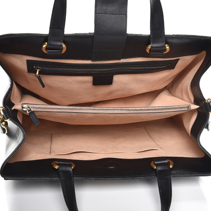 Gucci Calfskin Matelasse Medium GG Marmont Tote Black 6 of 11