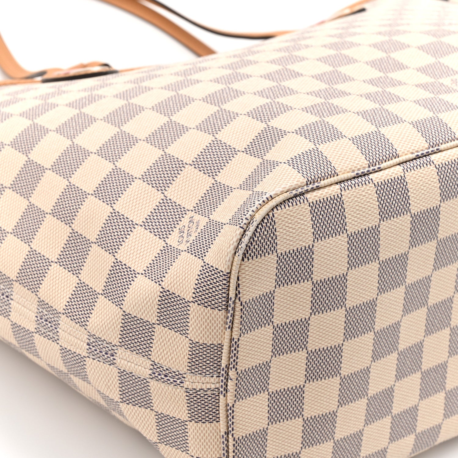 Louis Vuitton Damier Azur Braided Neverfull MM Orange 1799322
