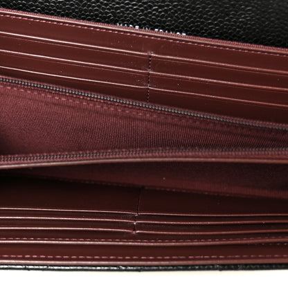 Chanel Caviar Quilted Large Gusset Flap Wallet Black 5 of 10