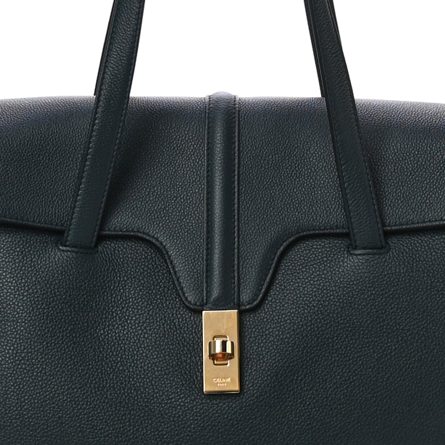 Supple Grained Calfskin Medium Soft 16 Bag Navy Blue