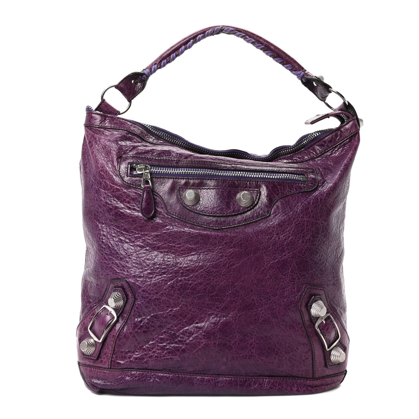 Agneau Giant 21 Silver Hardware Day Hobo Raisin
