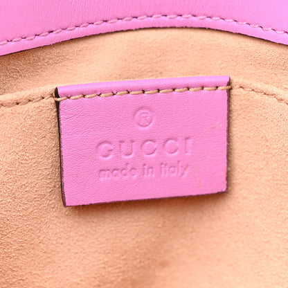 Gucci Calfskin Matelasse Mini GG Marmont Shoulder Bag Candy Mousse 6 of 11
