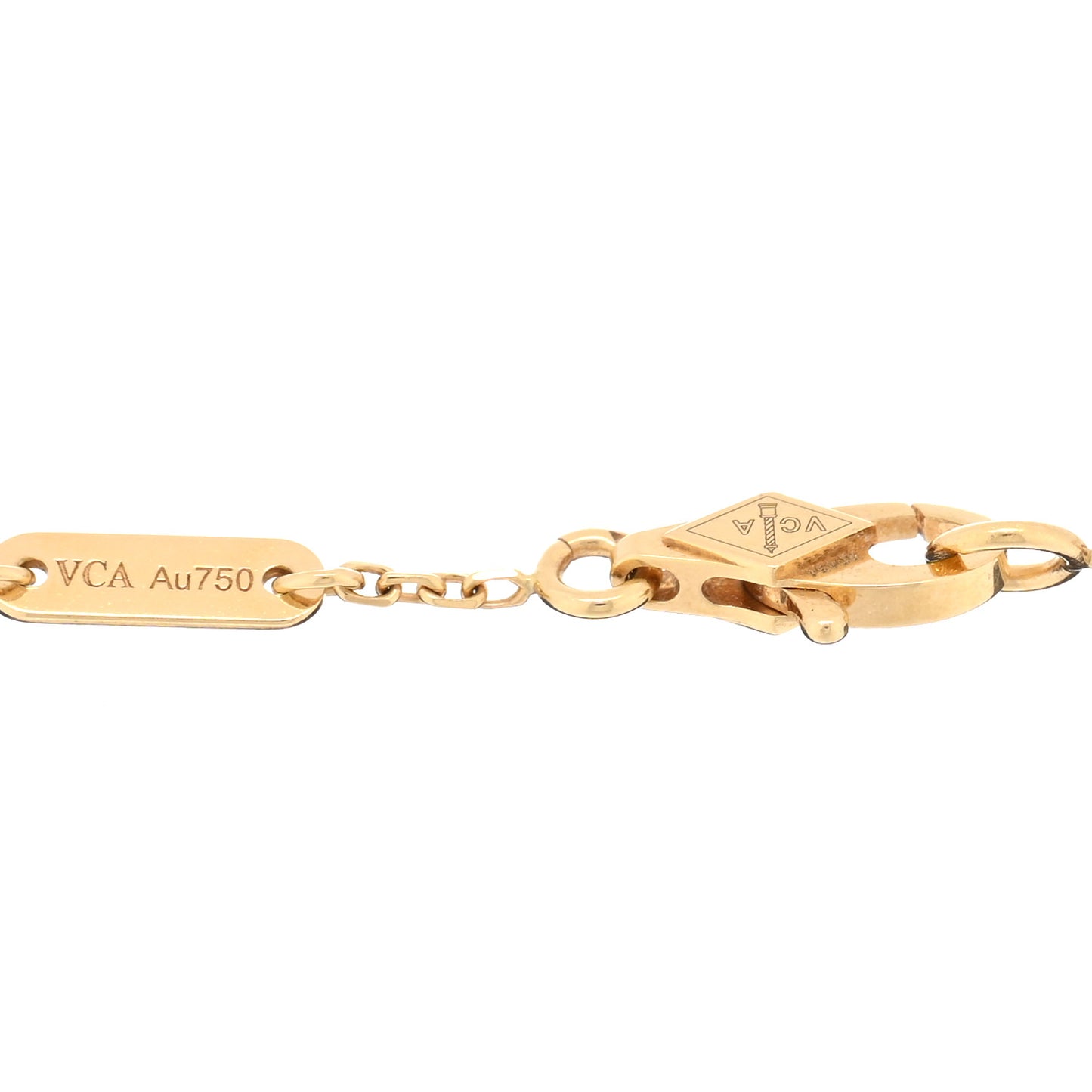 18K Yellow Gold Mother of Pearl Sweet Alhambra Butterfly Bracelet