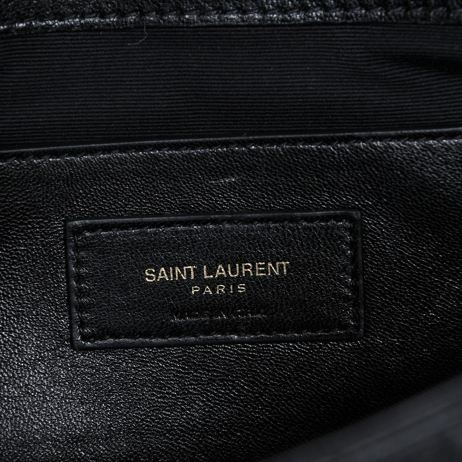 Saint Laurent Sheepskin Tri-Quilt Monogram Medium College Bag Black 6 of 7