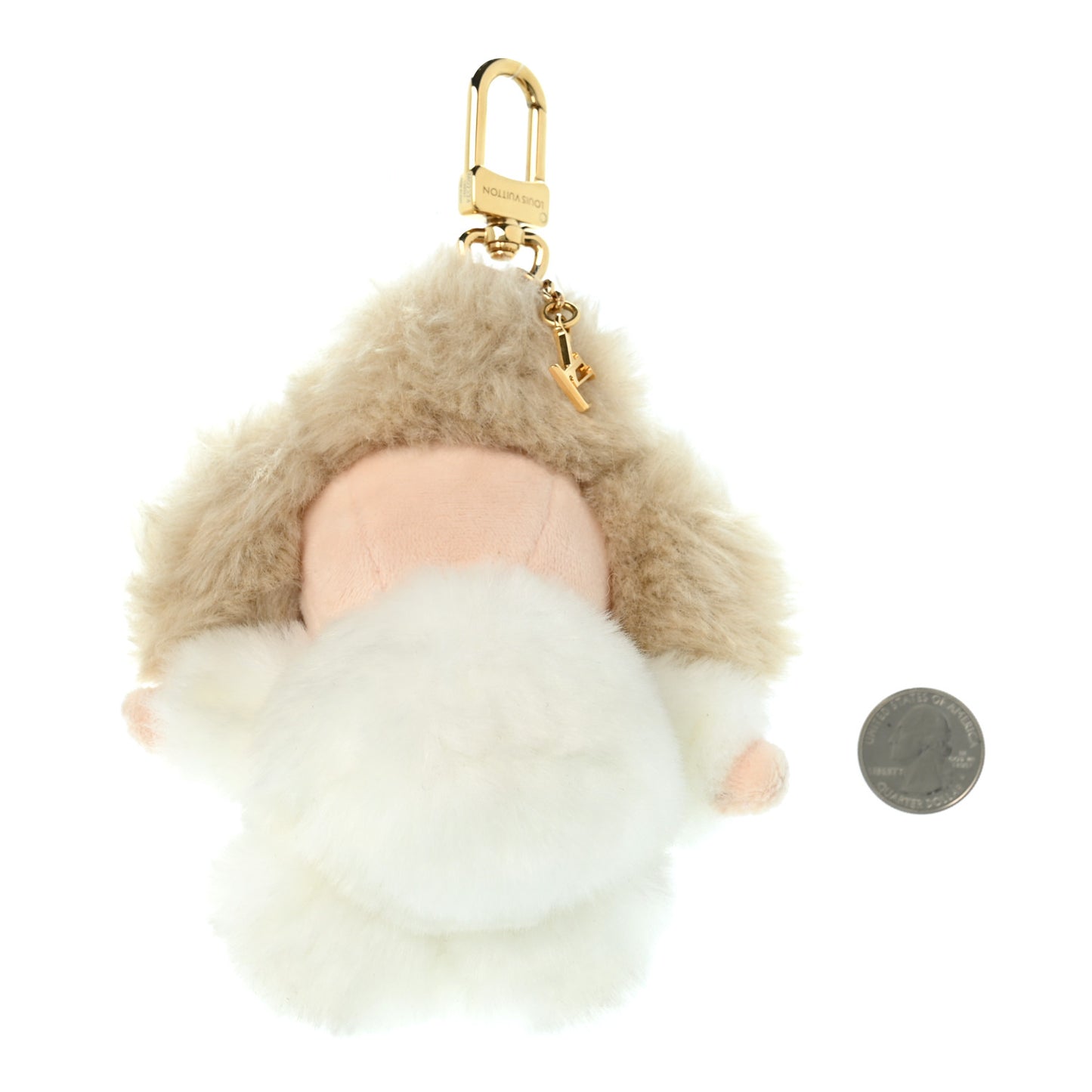 Faux Fur My Vivienne Bag Charm Gris