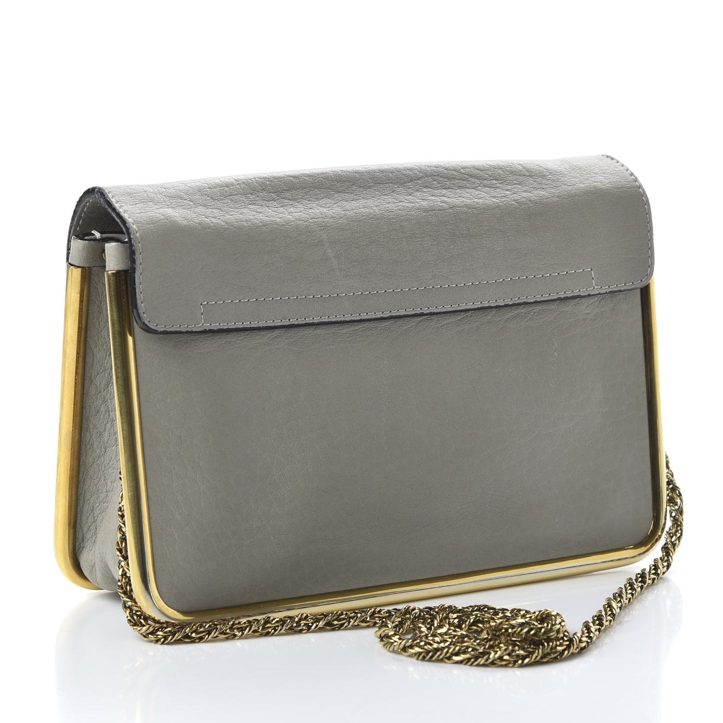Grained Calfskin Small Sally Flap Bag Baobab Green