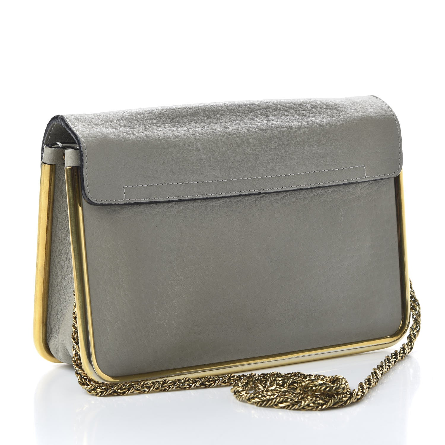 Chloe Grained Calfskin Small Sally Flap Bag Baobab Green 3 of 9