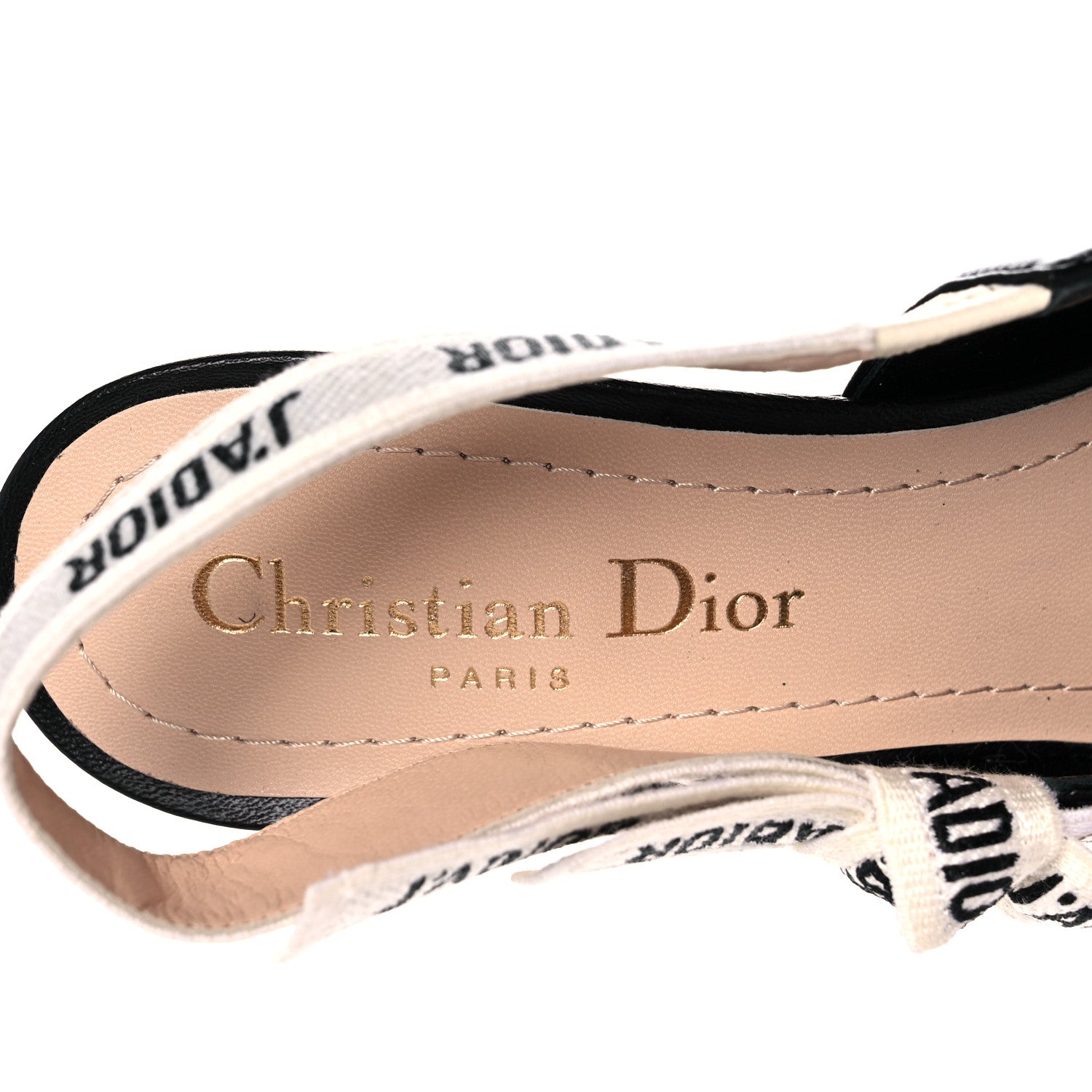 Christian Dior Lambskin Ribbon J'Adior Slingback 65mm Pumps 36 Black 7 of 10