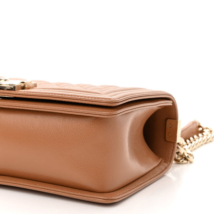 Chanel Caviar Quilted Medium Boy Flap Brown 9 of 9