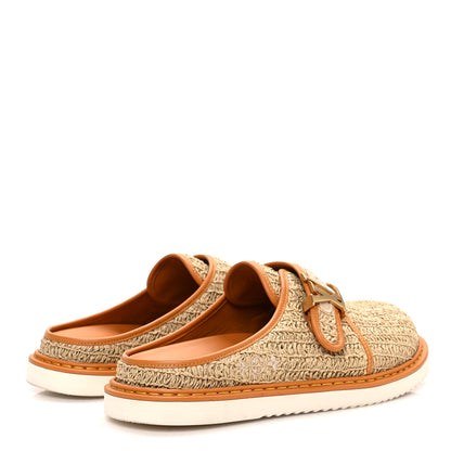 Louis Vuitton Raffia LV Easy Mens Mule 9.5 Beige 5 of 10