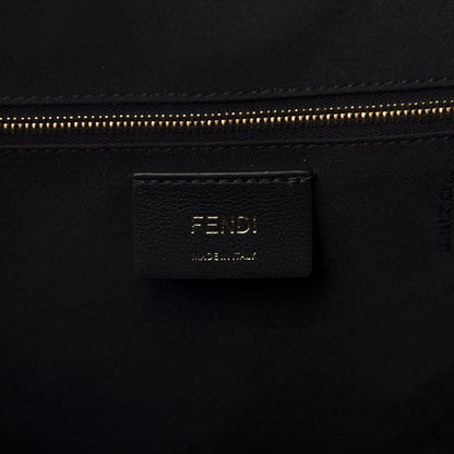 Fendi X JOSHUA VIDES Coated Canvas FF Cloudy Shopping Tote White Celeste Black 8 of 10