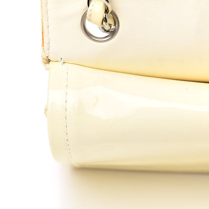Chanel Patent Quilted Medium Double Flap Ivory 14 of 26