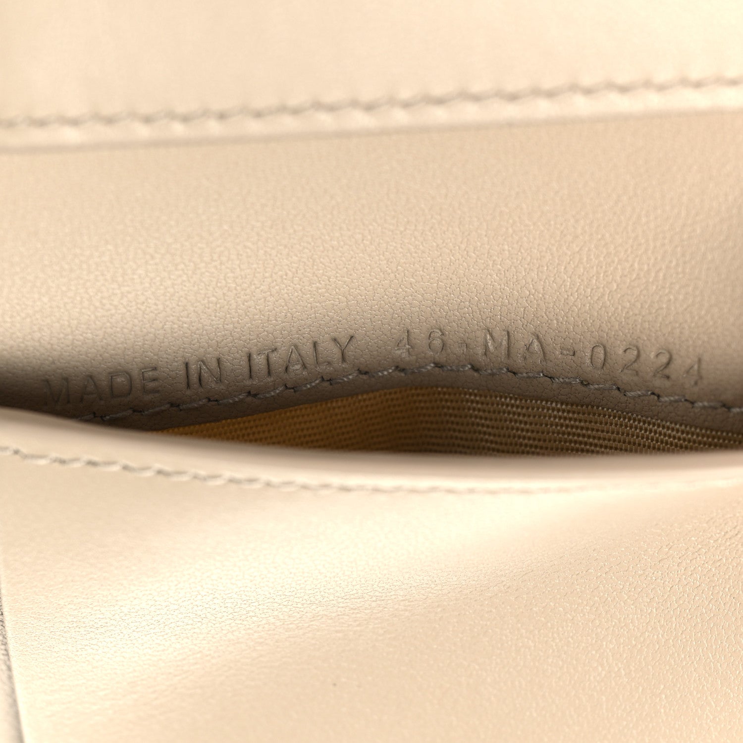 Christian Dior Goatskin Saddle Lotus Wallet Sand 7 of 8