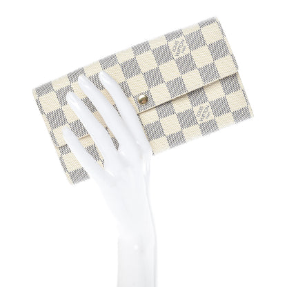 Louis Vuitton Damier Azur Sarah Wallet 2 of 10