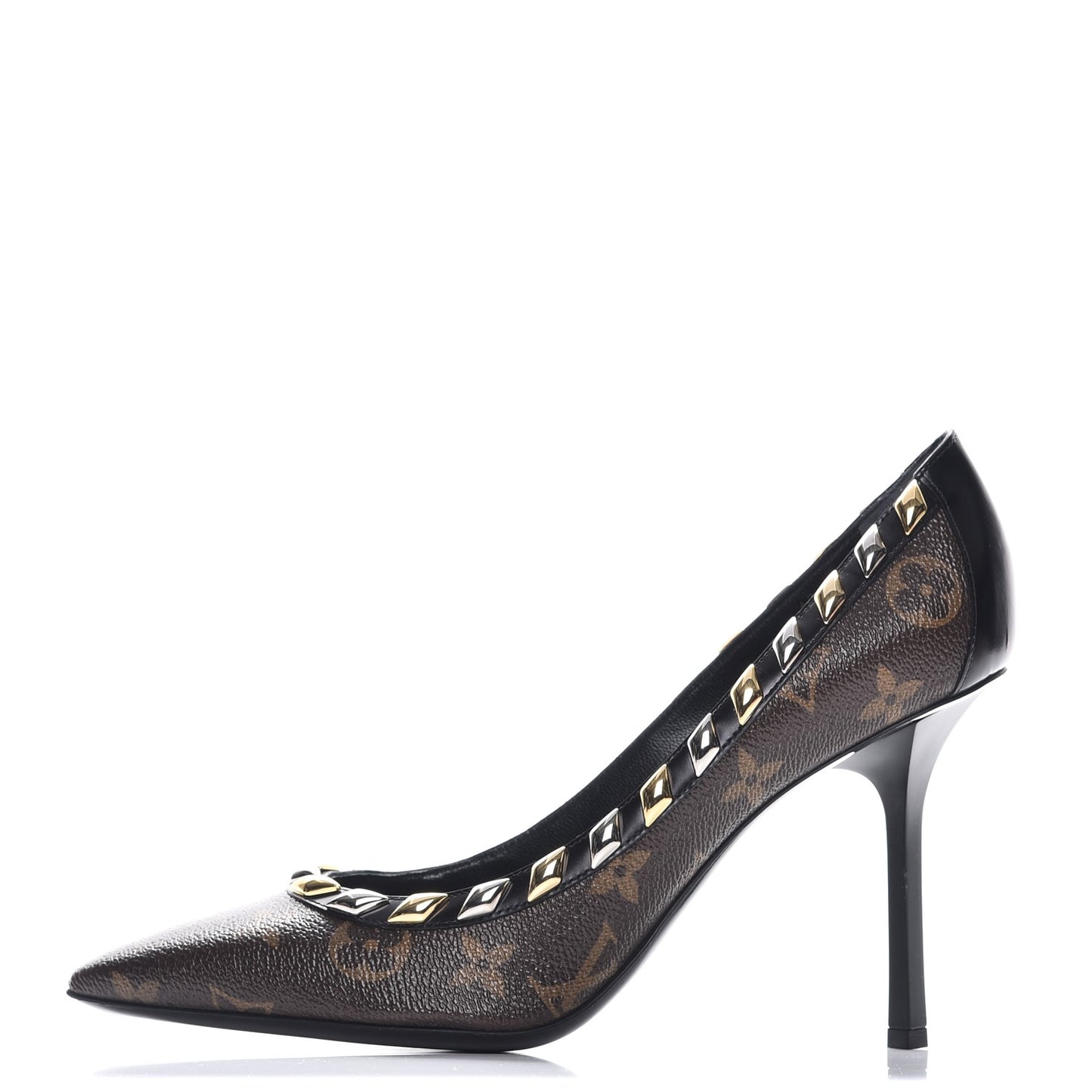 Calfskin Monogram Eldorado Pumps 39 Cacao