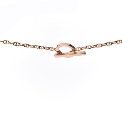 Hermes 18K Rose Gold Diamond Verso Farandole Necklace 5 of 6