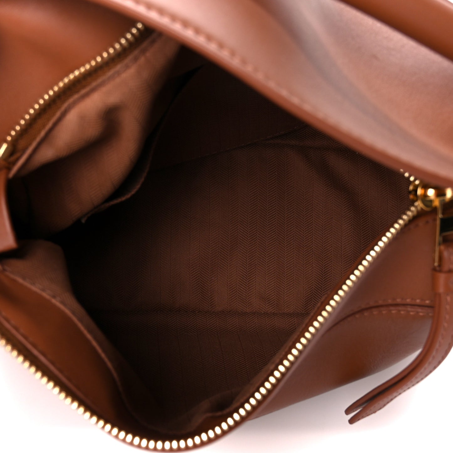 Satin Calfskin Small Puzzle Bag Pecan