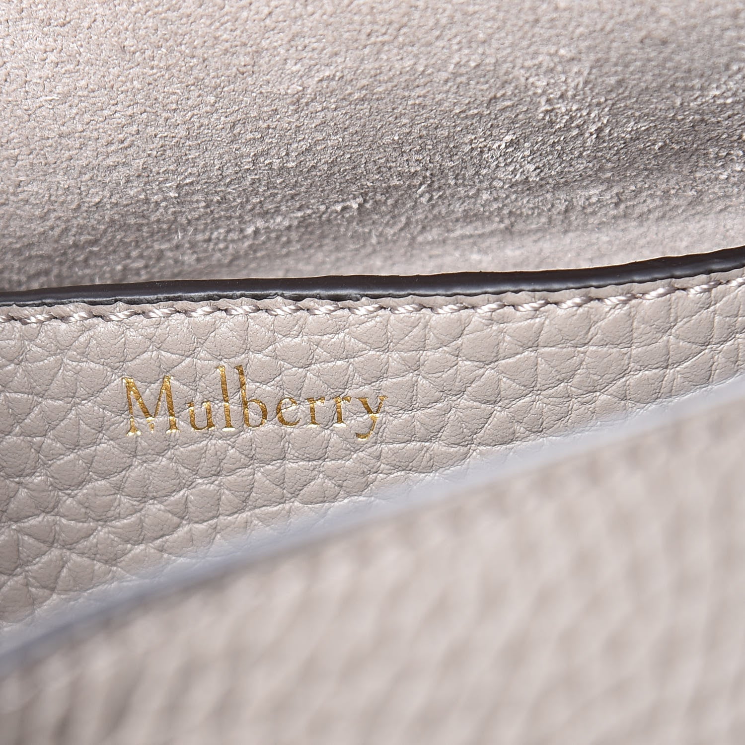 Mulberry Heavy Grain Calfskin Mini Keeley Solid Grey 6 of 9
