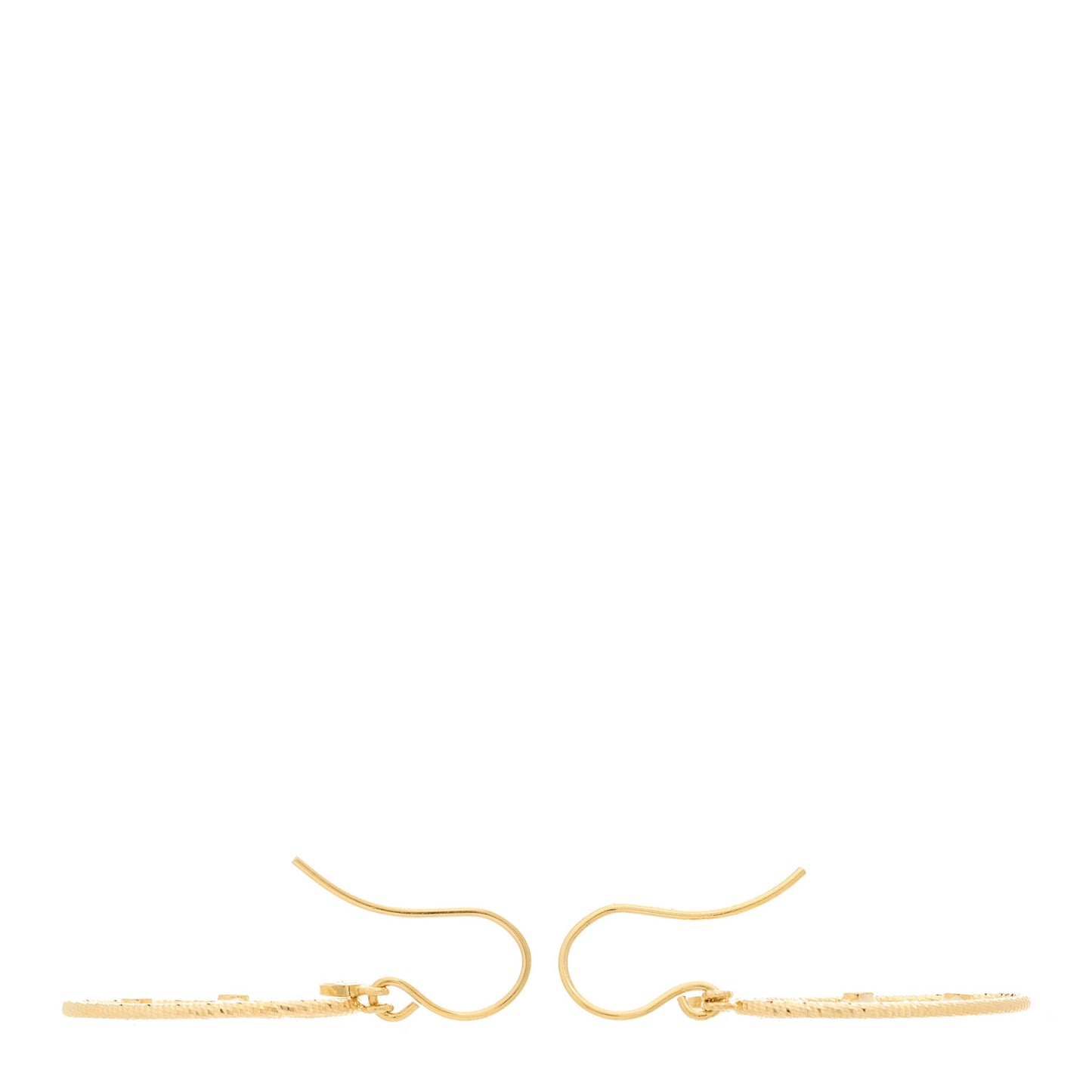 18K Yellow Gold Diamond Enamel Bollicine Drop Earrings White