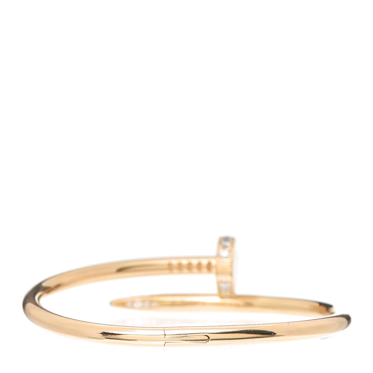 Cartier 18K Yellow Gold Diamond Juste Un Clou Bracelet 15 3 of 6