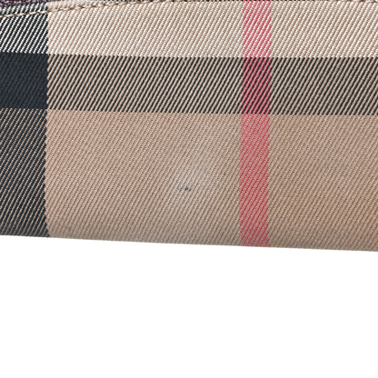 Burberry Grainy Calfskin House Check Continental Wallet Mahogany Red 8 of 10