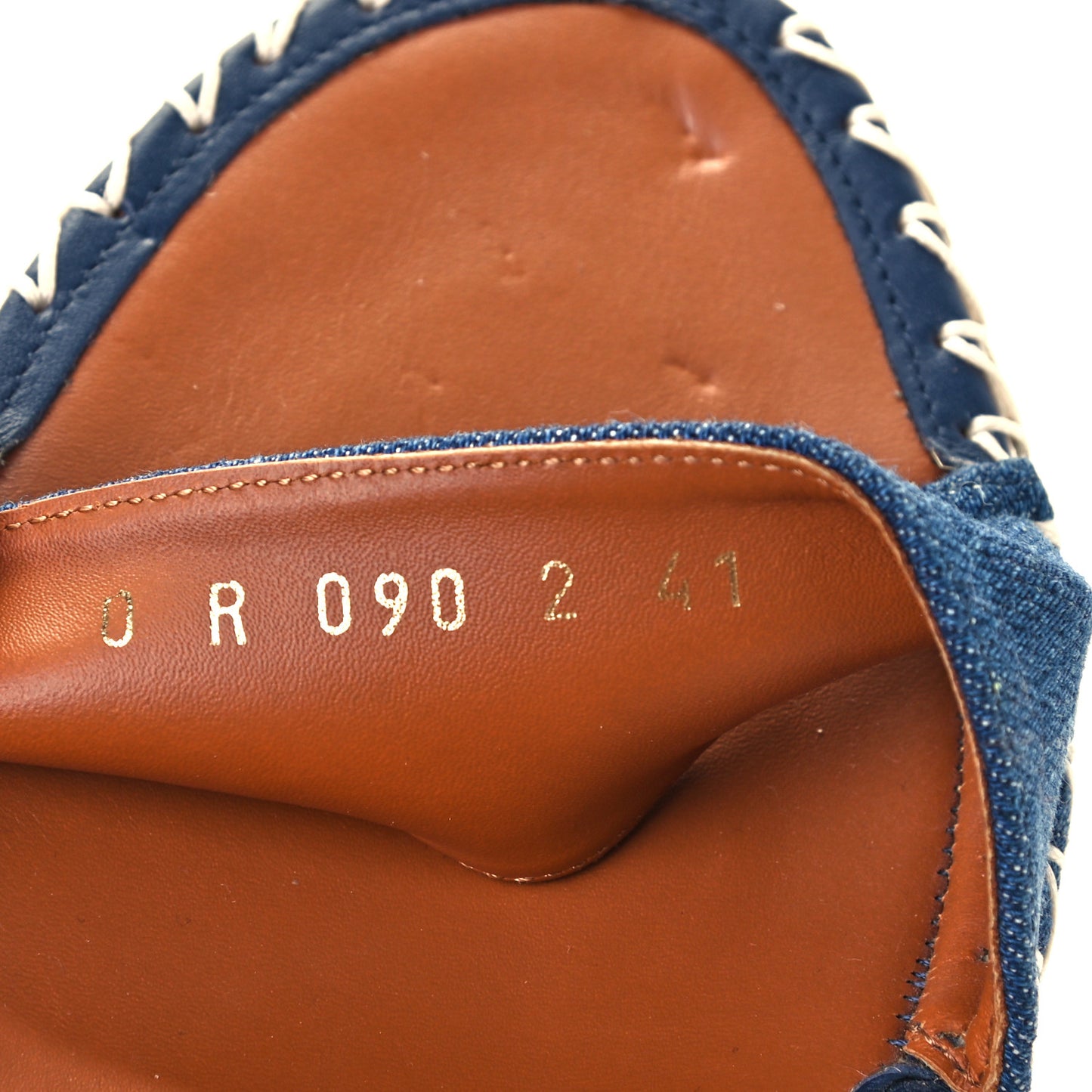 Denim Rockstud Ankle Strap Espadrille 15/105mm Wedge Sandals 41 Light Denim